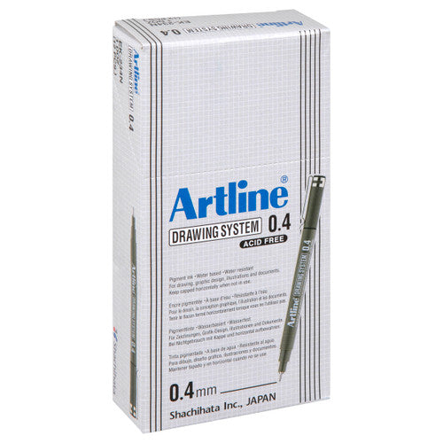 Artline 234 Drawing System Pen 0.4mm Black Box of 12