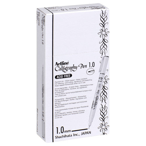 Artline 241 Calligraphy Pen 1mm Black Box of 12