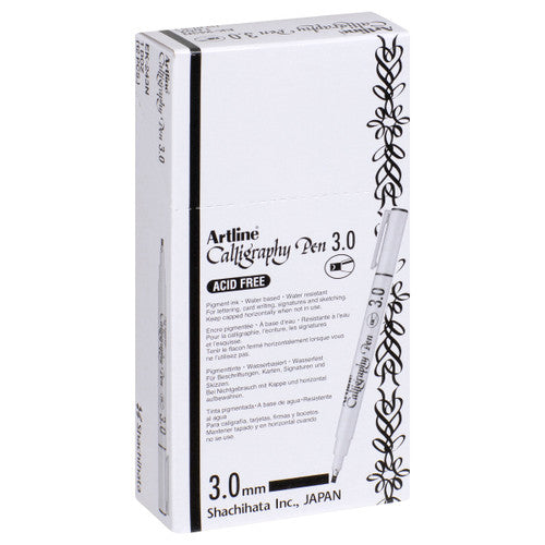 Artline 243 Calligraphy Pen 3mm Black Box of 12