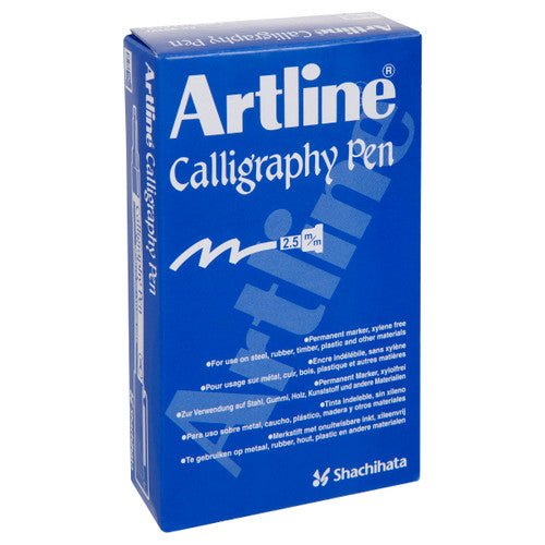 Artline 993 Calligraphy Pen 2.5mm Metallic Gold Box of 12