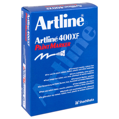 Artline 400 Paint Marker Permanent 2.3mm Bullet Red Box of 12