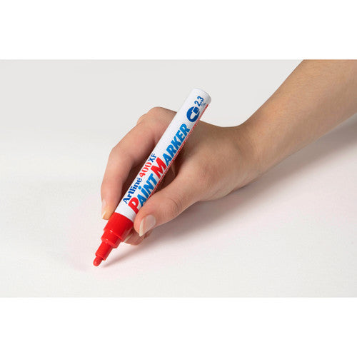 Artline 400 Paint Marker Permanent 2.3mm Bullet Red Box of 12