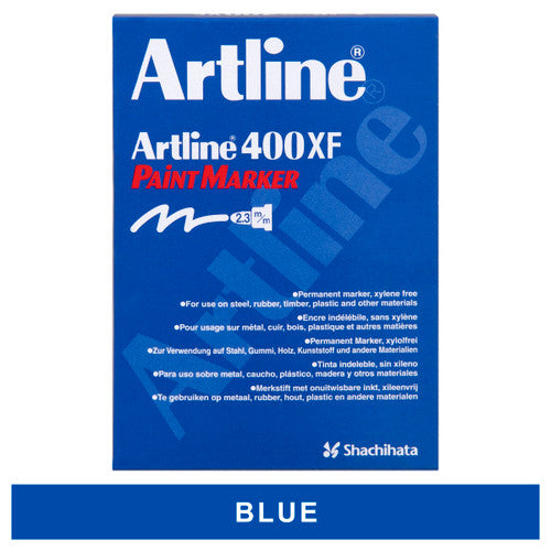 Artline 400 Paint Marker 2.3mm Bullet Blue Box of 12