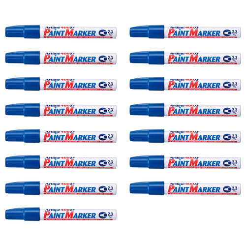Artline 400 Paint Marker Permanent 2.3mm Bullet Blue Box of 15
