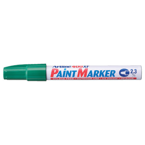 Artline 400 Paint Marker Permanent 2.3mm Bullet Green Box of 15