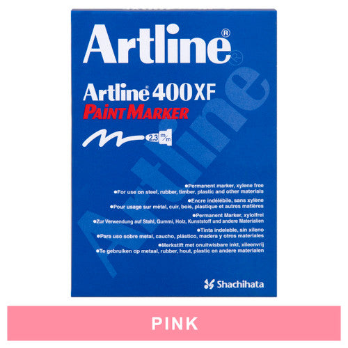Artline 400 Paint Marker 2.3mm Bullet Pink Box of 15