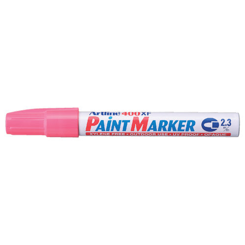 Artline 400 Paint Marker Permanent 2.3mm Bullet Pink Box of 15