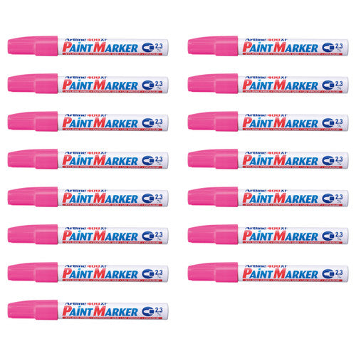 Artline 400 Paint Marker Permanent 2.3mm Bullet Pink Box of 15