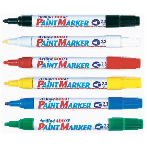 Artline 400 Paint Marker 2.3mm Bullet Assorted Box of 12