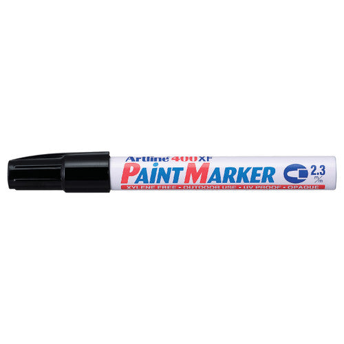 Artline 400 Paint Marker 2.3mm Bullet Hangsell Black Pack of 1