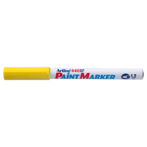 Artline 440 Paint Marker Permanent 1.2mm Bullet Yellow Box of 12