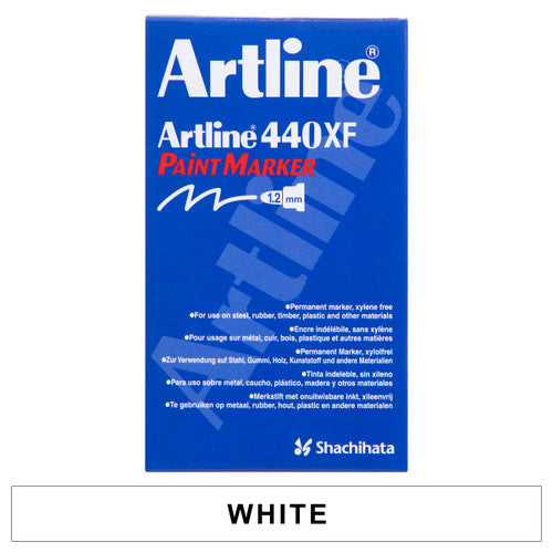 Artline 440 Paint Marker 1.2mm Bullet White Box of 12