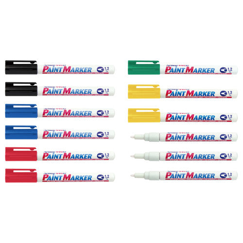 Artline 440 Paint Marker 1.2mm Bullet Assorted Box of 12