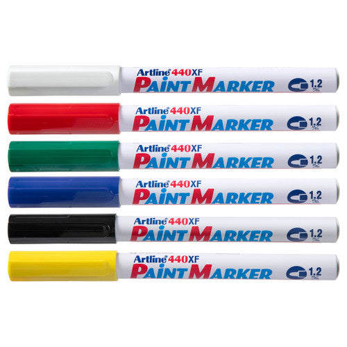 Artline 440 Paint Marker 1.2mm Bullet Assorted Box of 12
