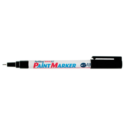 Artline 444 Paint Marker 0.8mm Plastic Tip Black Box of 12