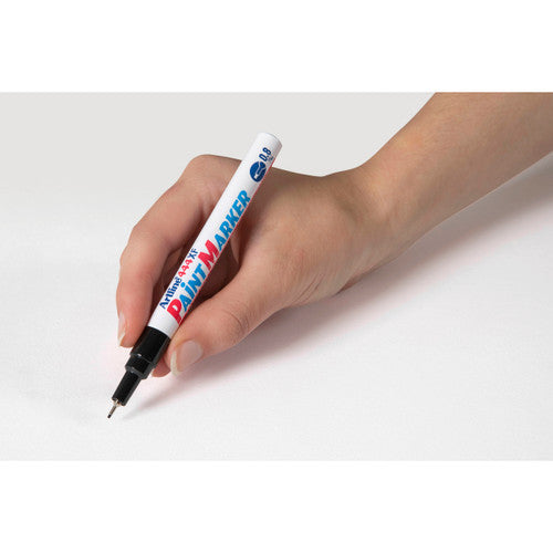 Artline 444 Paint Marker 0.8mm Plastic Tip Black Box of 12