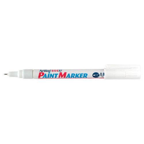 Artline 444 Paint Marker 0.8mm Plastic Tip White Box of 12
