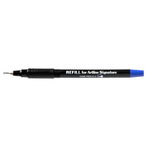 Artline Signature Fineliner Pen Refill Blue Box of 12