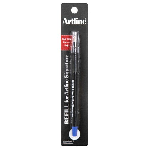 Artline Signature Fineliner Pen Refill Blue Box of 12