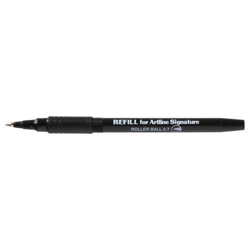 Artline Signature Rollerball Pen Refill Black Box of 12