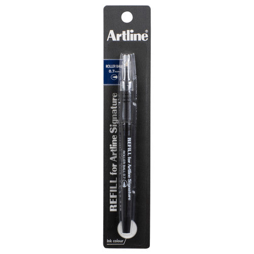 Artline Signature Rollerball Pen Refill Black Box of 12