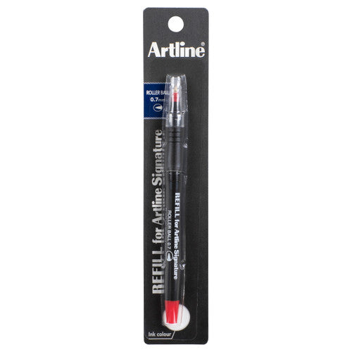 Artline Signature Rollerball Pen Refill Red Box of 12
