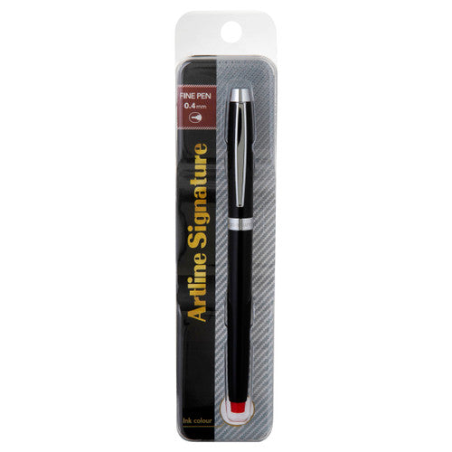 Artline Signature Onyx Fineliner Pen Red