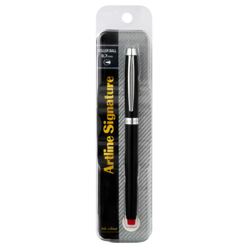 Artline Signature Onyx Rollerball Pen Red