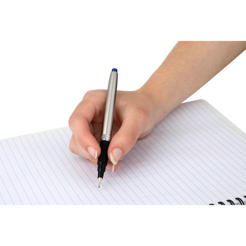 Artline Signature Silver Fineliner Pen Blue