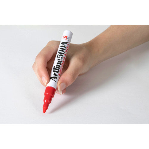 Artline 500A Whiteboard Marker 2mm Bullet Red Box of 12