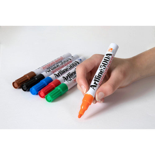 Artline 500A Whiteboard Marker 2mm Bullet Nib Assorted Box of 12