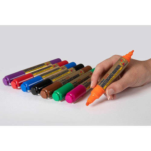 Artline 525T Whiteboard Marker Dual Nib Wallet of 8 Assorted