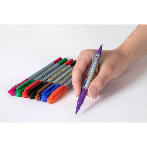 Artline 541T Whiteboard Marker Fine Dual Nib Wallet of 8 Assorted
