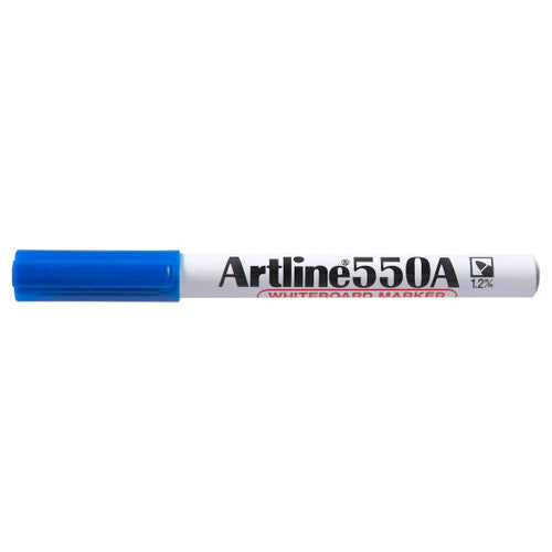 Artline 550A Whiteboard Marker 1.2mm Bullet Blue Box of 12