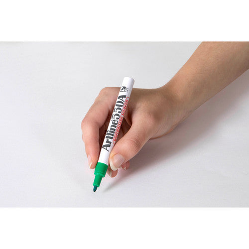 Artline 550A Whiteboard Marker 1.2mm Bullet Green Box of 12