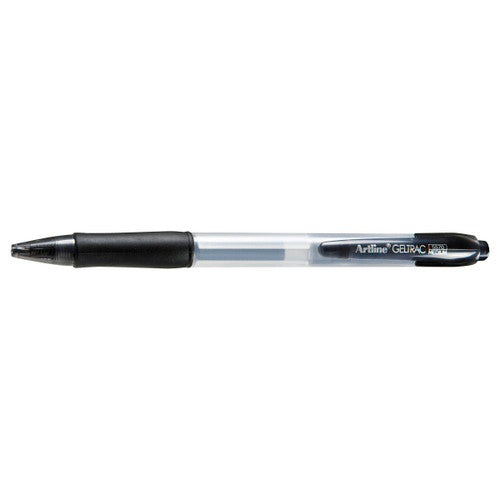 Artline 5570 Geltrac Retractable Gel Pen Medium Black Box of 12