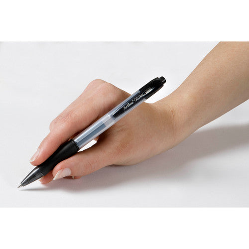 Artline 5570 Geltrac Retractable Gel Pen Medium Black Box of 12
