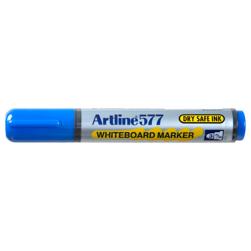 Artline 577 Whiteboard Marker 3mm Bullet Nib Blue Box of 12