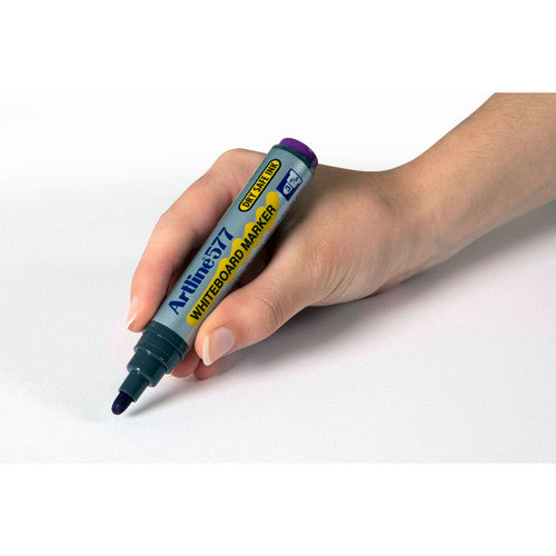 Artline 577 Whiteboard Marker 3mm Bullet Nib Purple Box of 12