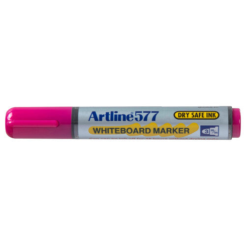 Artline 577 Whiteboard Marker 3mm Bullet Nib Pink Box of 12
