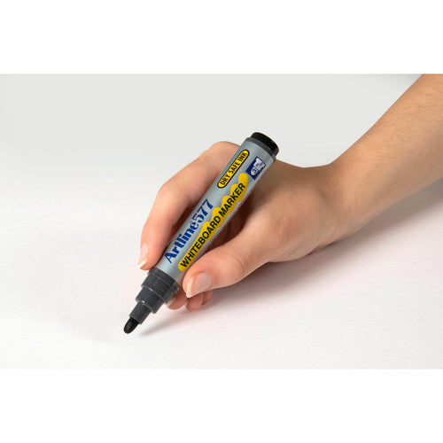 Artline 577 Whiteboard Marker 3mm Bullet Hangsell Black Pack of 1