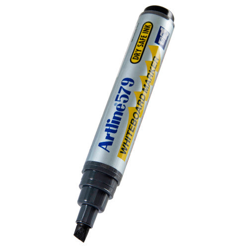 Artline 579 Whiteboard Marker 5mm Chisel Nib Black Box of 12