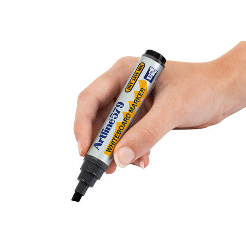 Artline 579 Whiteboard Marker 5mm Chisel Nib Black Box of 12