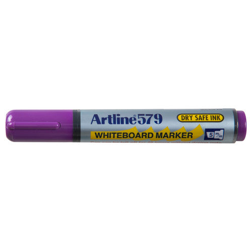 Artline 579 Whiteboard Marker 5mm Chisel Nib Purple Box of 12