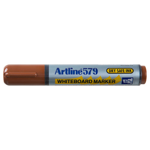 Artline 579 Whiteboard Marker 5mm Chisel Brown Box of 12