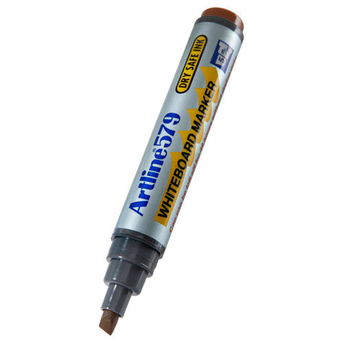 Artline 579 Whiteboard Marker 5mm Chisel Brown Box of 12