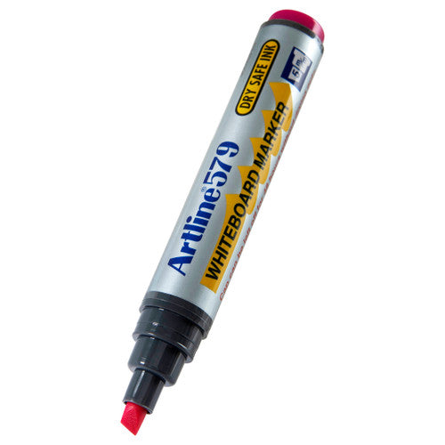 Artline 579 Whiteboard Marker 5mm Chisel Pink Box of 12