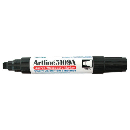 Artline 5109A Whiteboard Marker 10mm Chisel Hangsell Black Pack of 1