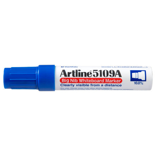 Artline 5109A Whiteboard Marker 10mm Chisel Hangsell Blue Pack of 1