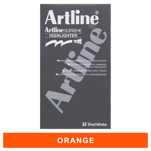 Artline Supreme Highlighter Orange Box of 12